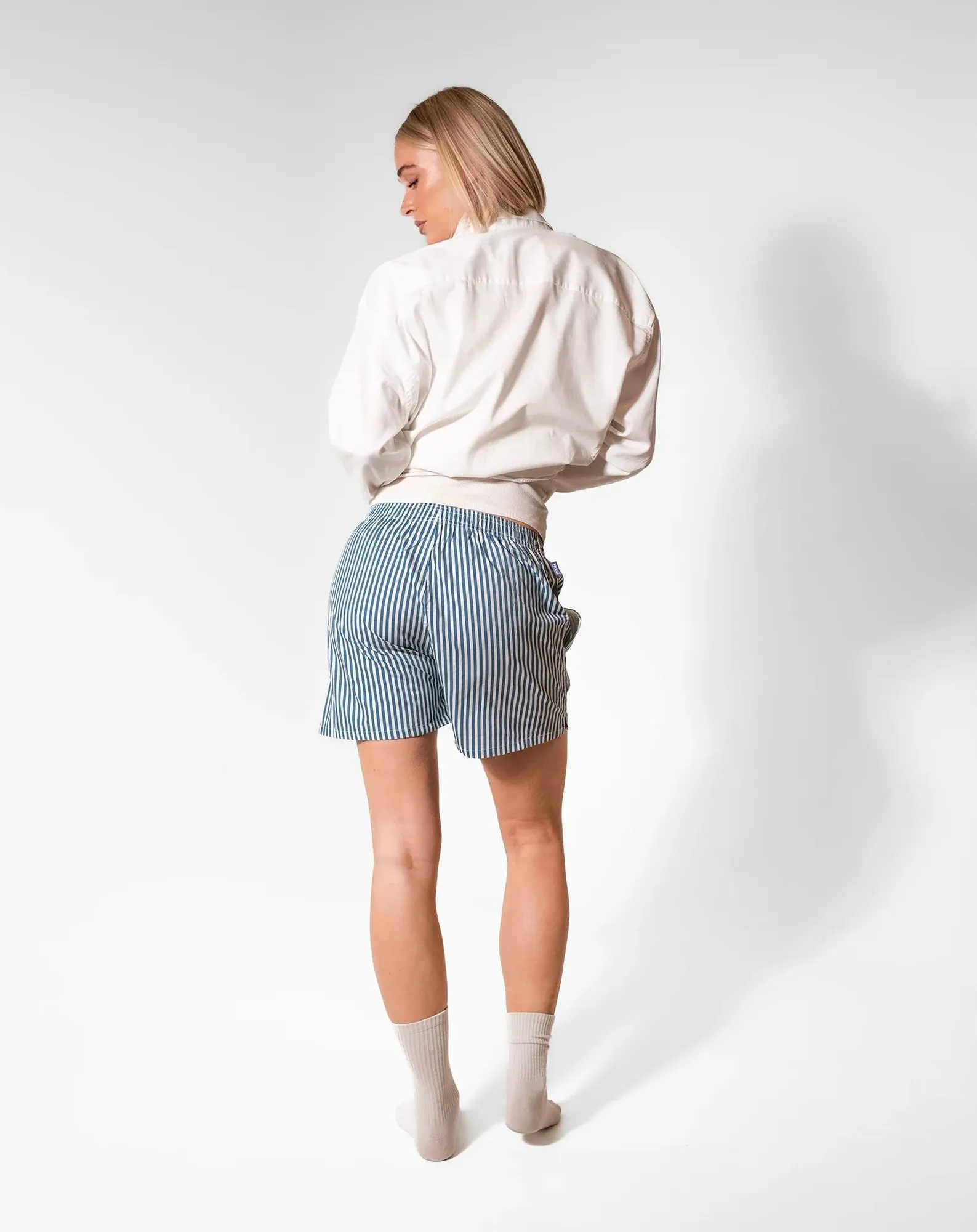 Boxers Boyfriend Rayés Coton Bio - Image 3