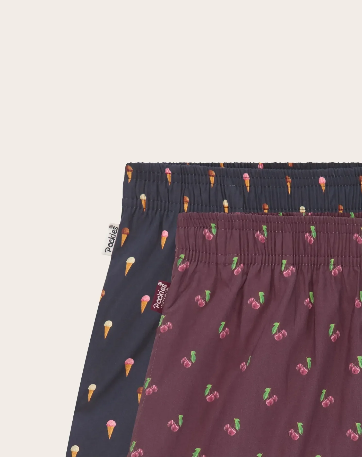 Boxers Icecream/Cherry Pack 2 Coton Bio - Image 3